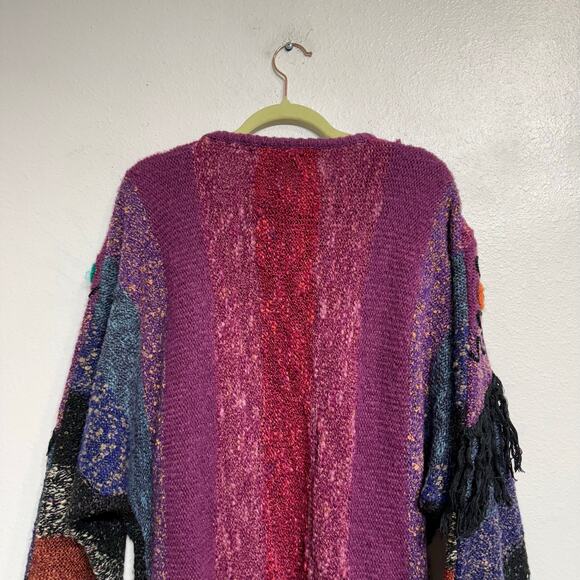 Mariea Kim Purple Oversized Vintage Sweater Sz M - Picture 7 of 11
